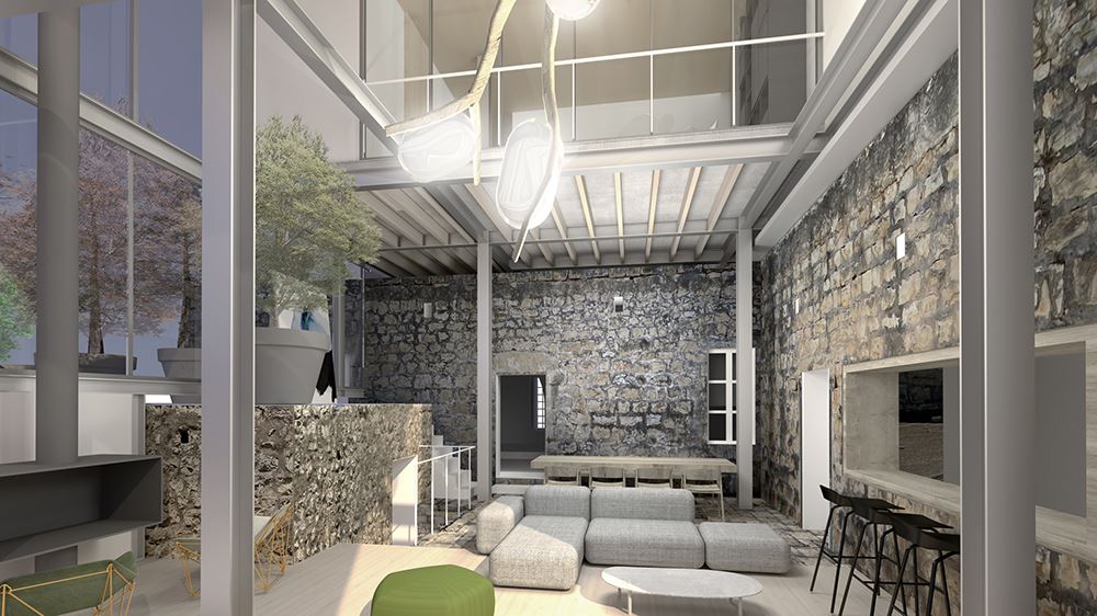 House in Jbeil, Restoration and Extension